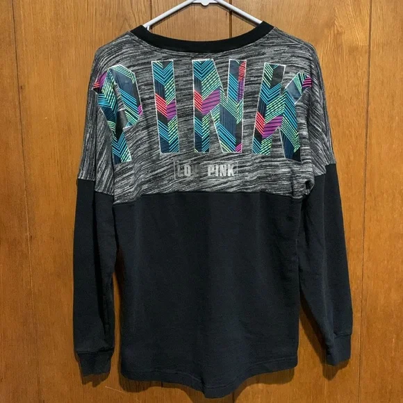 PINK Victoria’s Secret Varsity Crew Sweatshirt HTF - Picture 3 of 8